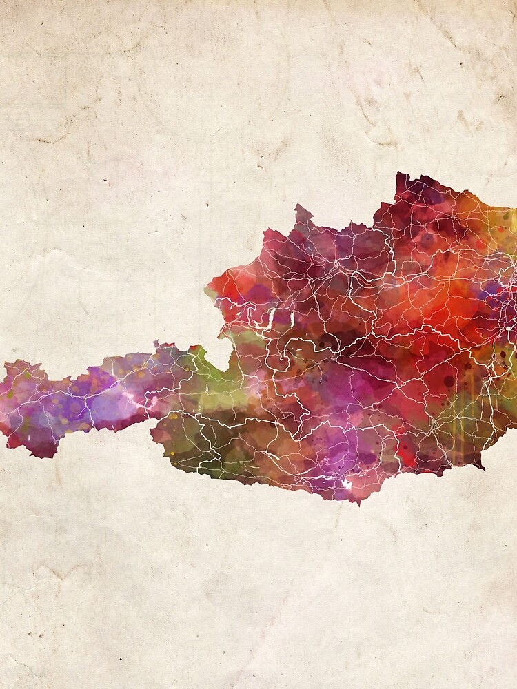 Thumbnail 3 of 3, Scarf, Austria map designed and sold by MapMapMaps.