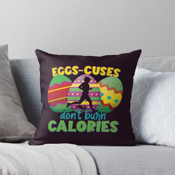 Item preview, Eggscuses Dont Burn Calories | For Runners | Funny Easter Puns designed and sold by DrawingBoard.