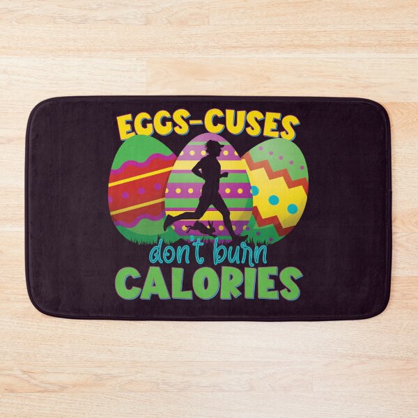 Item preview, Eggscuses Dont Burn Calories | For Runners | Funny Easter Puns designed and sold by DrawingBoard.