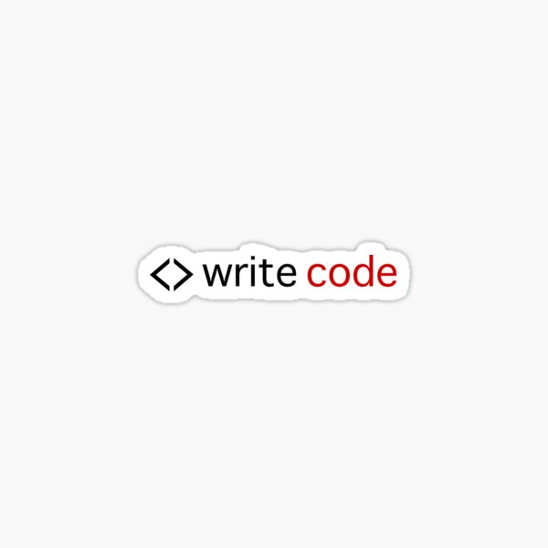 Write code Sticker