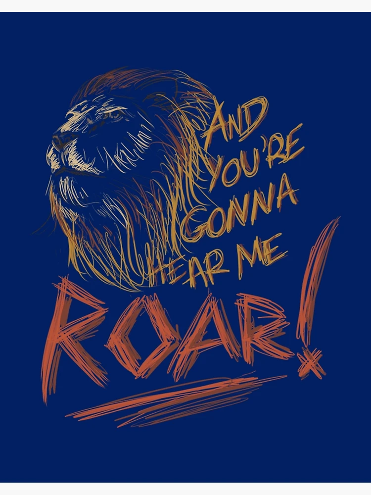 Hear Me Roar Katy Perry Song Lyrics Positivity Quote SVG 