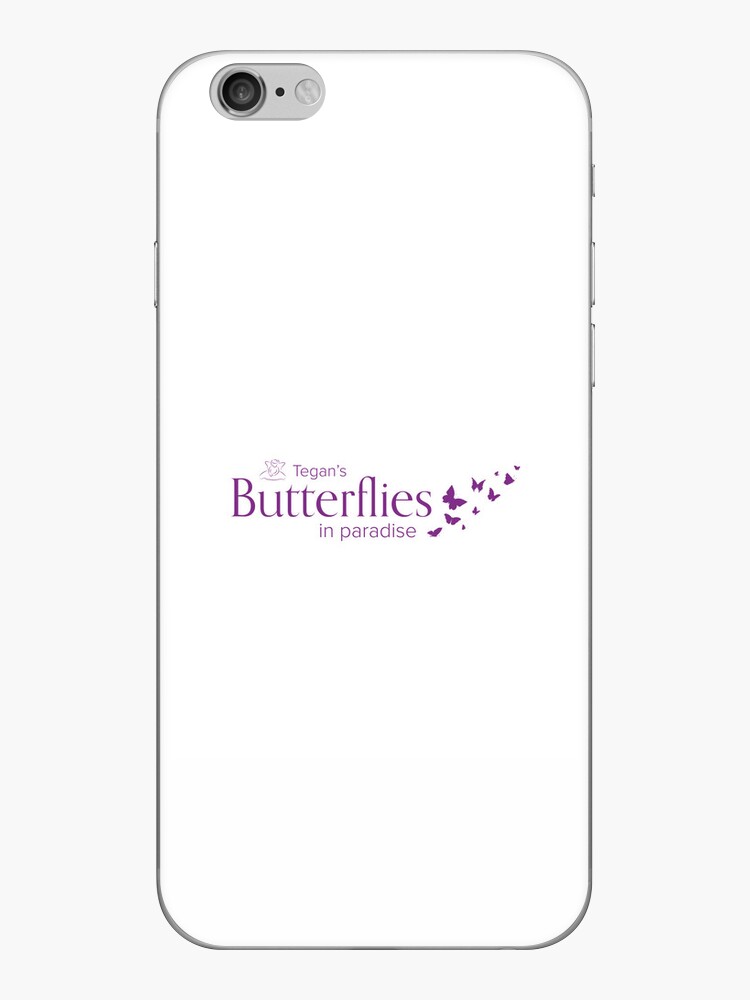 iPhone Skin, Tegans Butterflies Logo designed and sold by Tegansbutterfly