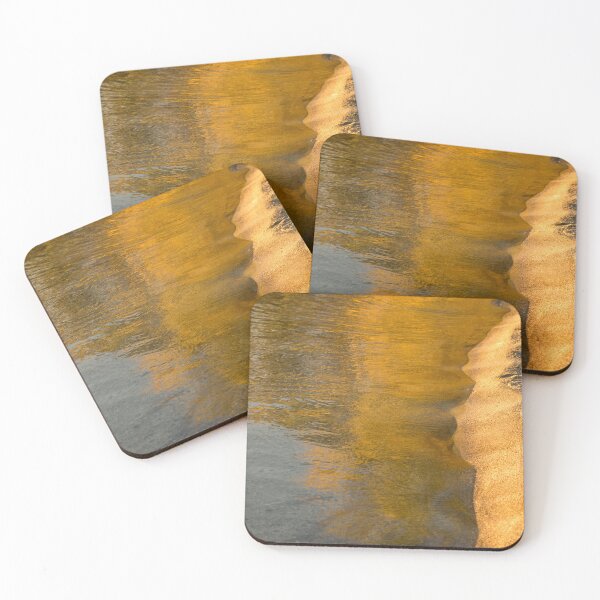 Item preview, Autumnal Silks - Fine Golden Reflections at the Beach designed and sold by Georgia Mizuleva.
