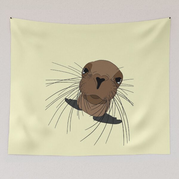 Item preview, Fur Seal Looks Into The Heart Cute Animals designed and sold by BigFatMistake.