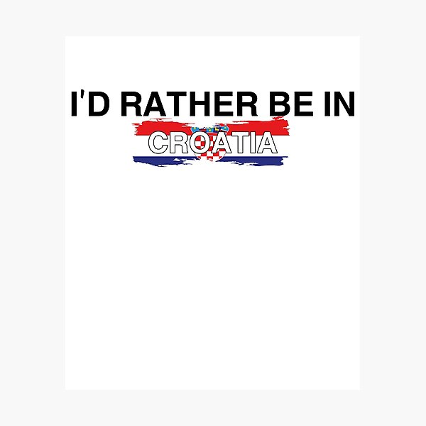 Item preview, Croatia Colorful Design, I’d Rather Be In Croatia designed and sold by Immdesigner.