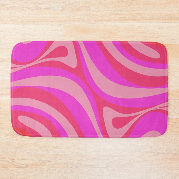 Item preview, New Groove Colourful Retro Swirl Abstract Pattern Hot Magenta Pink designed and sold by kierkegaard.