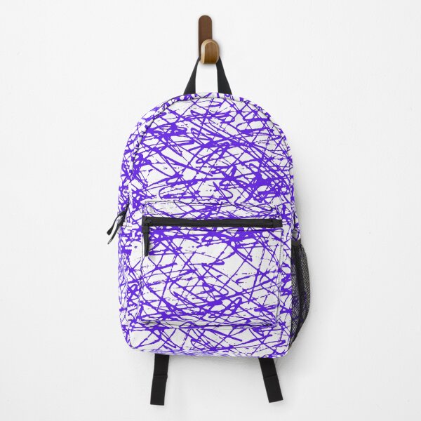 Item preview, Side to side scribble purple design designed and sold by BearCaveDesigns.