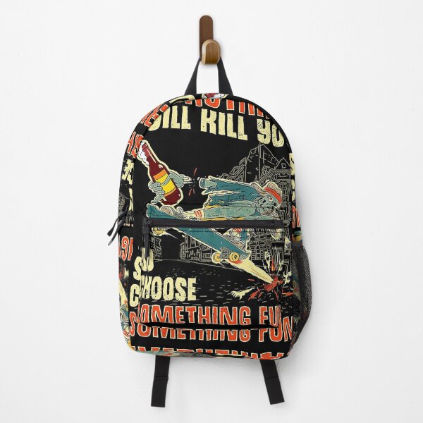 Item preview, Skateboarding Think Less Live More everything will kill you so choose something fun designed and sold by TeganCrafford.