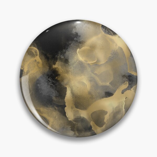 Item preview, Modern Abstract Black and Gold Ink Marble designed and sold by meggydesigns.