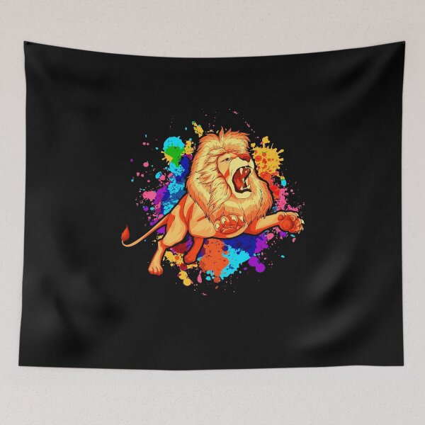 Item preview, African Animal Zoo Safari Colorful Lion designed and sold by bestshirtdesign.