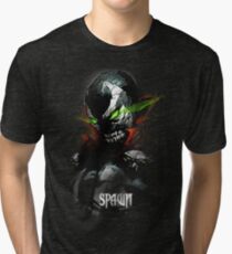 SPAWN rage lithium green Tri-blend T-Shirt