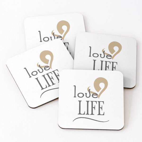 Item preview, Christian Design - Love life with Gold Heart Graphic designed and sold by simplydesignart.