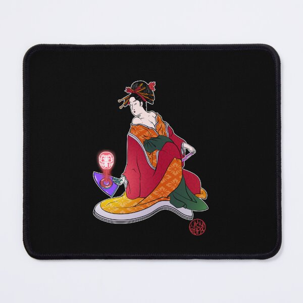 Item preview, Bijinga - Woman with holographic fans - Daruma designed and sold by Ukiyograph.