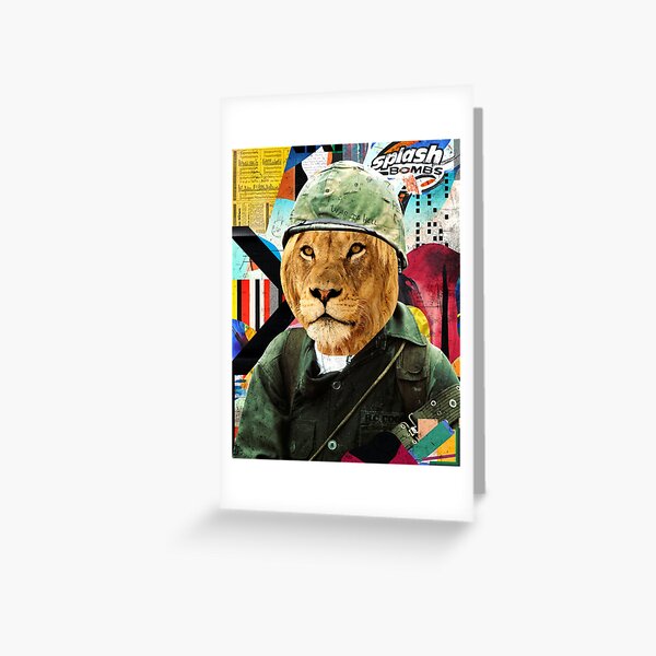 Boys turned into lions Greeting Card