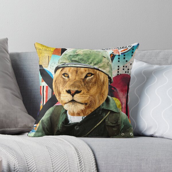 Boys turned into lions Throw Pillow