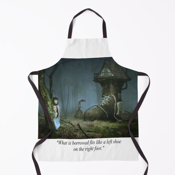 Item preview, Fantasy Fun Image of Two Girls Who Live in a Borrowed Shoe Quotation designed and sold by NovawayDirect.