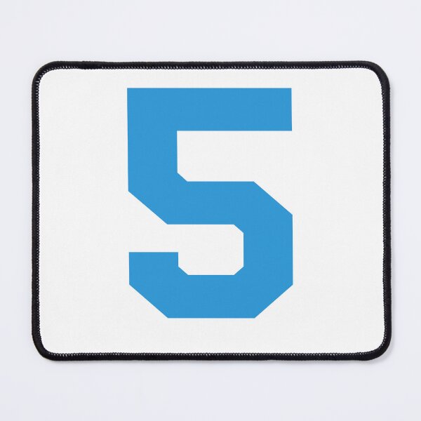 Item preview, Number 5, Blue five, Sports number 5 designed and sold by TheCultStuff.