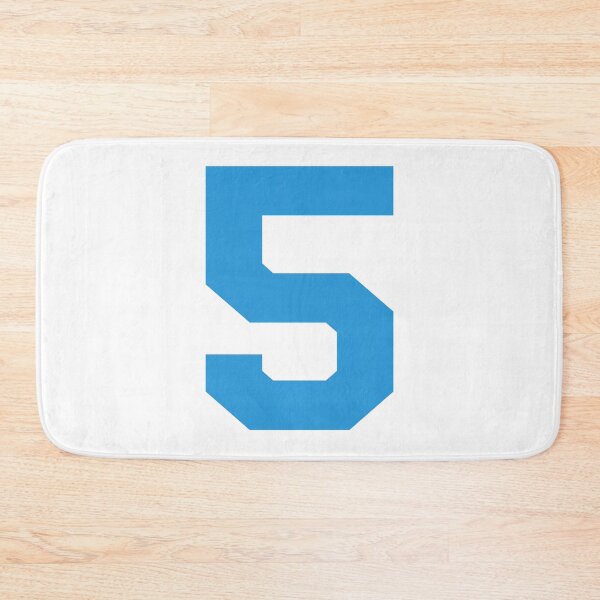 Item preview, Number 5, Blue five, Sports number 5 designed and sold by TheCultStuff.