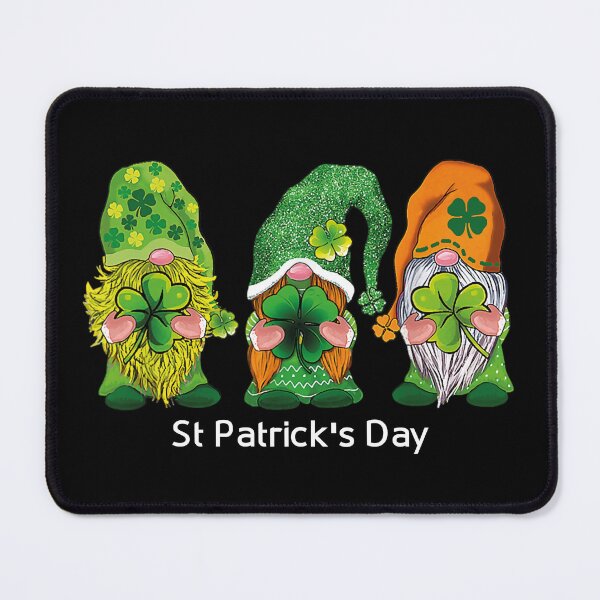 Item preview, St Patrick's Day Three Gnomes Shamrock designed and sold by JenniaStore.