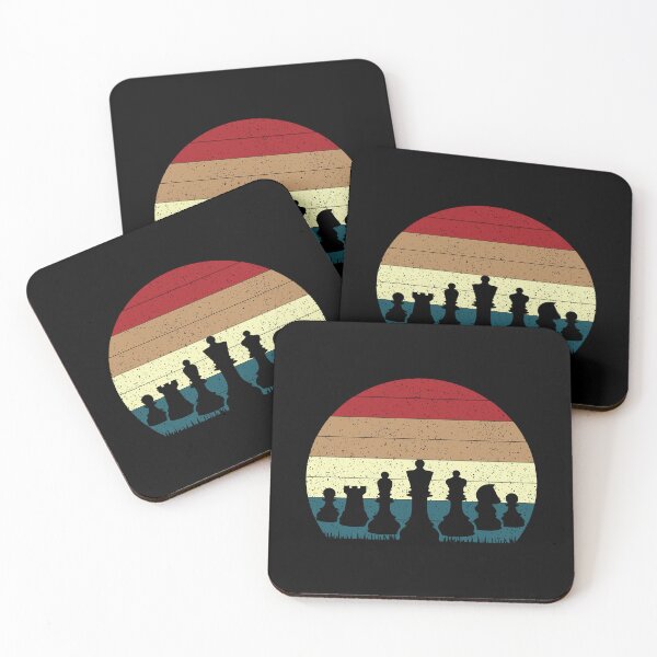 Item preview, retro sunset chess designed and sold by JaMatt1983.