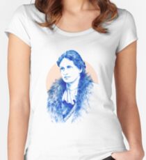 Female figure Women's Fitted Scoop T-Shirt
