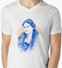 Female figure Men's V-Neck T-Shirt
