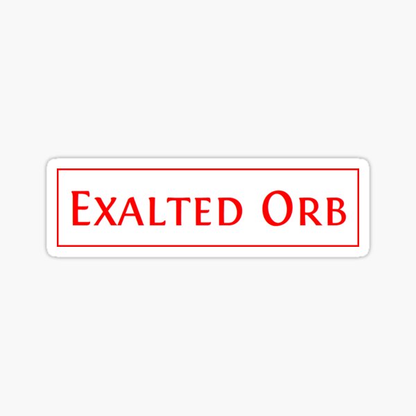 Path of Exile Exalted Orb Sticker