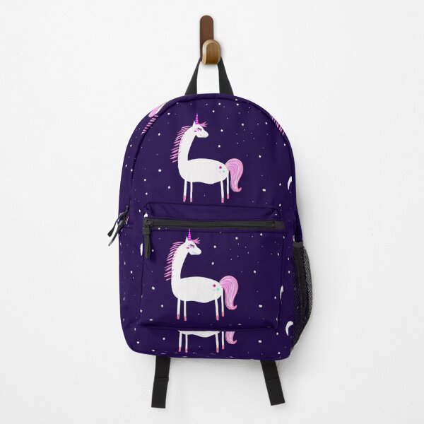 Item preview, Unicorn Rearing Up in Night Sky Illustration designed and sold by Ingahaliullina.