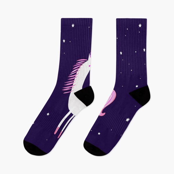 Item preview, Unicorn Rearing Up in Night Sky Illustration designed and sold by Ingahaliullina.