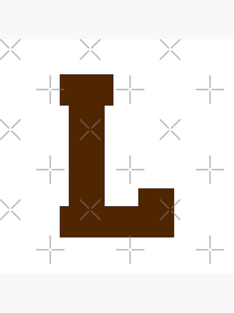 "Alphabet, Brown L, Sports letter L" Poster for Sale by TheCultStuff