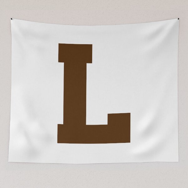 Item preview, Alphabet, Brown L, Sports letter L designed and sold by TheCultStuff.