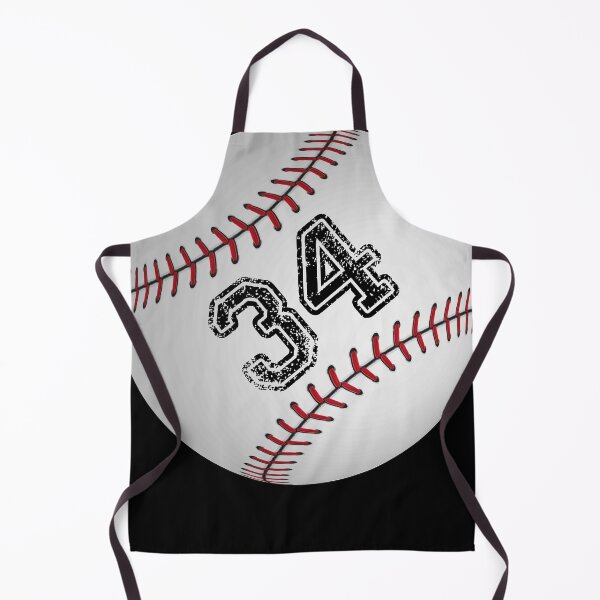 Item preview, Baseball ball number 34, thirty four designed and sold by TheCultStuff.