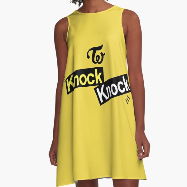 Twice Knock Knock A Line Dress By Gaming247 Redbubble