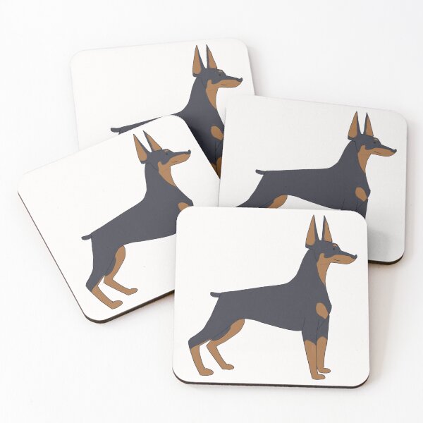 Item preview, Cute doberman dog cartoon illustration  designed and sold by Yarafantasyart.