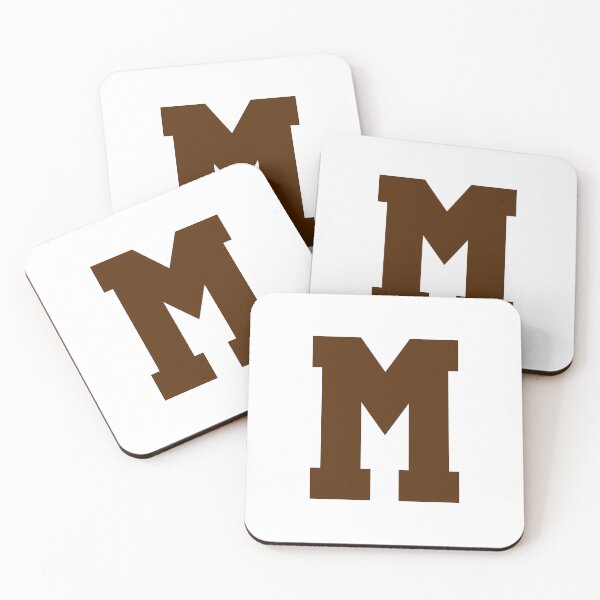 Item preview, Alphabet, Brown M, Sports letter M designed and sold by TheCultStuff.