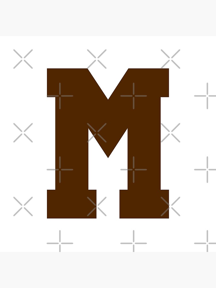 Baseball Letter M - Sports Monogram Alphabet | Photographic Print