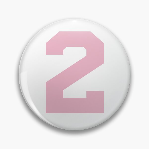 Item preview, Number 2, Pink two, Sports number 2 designed and sold by TheCultStuff.
