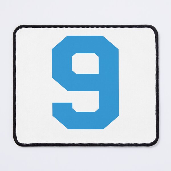 Item preview, Number 9, Blue nine, Sports number 9 designed and sold by TheCultStuff.