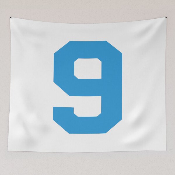 Item preview, Number 9, Blue nine, Sports number 9 designed and sold by TheCultStuff.