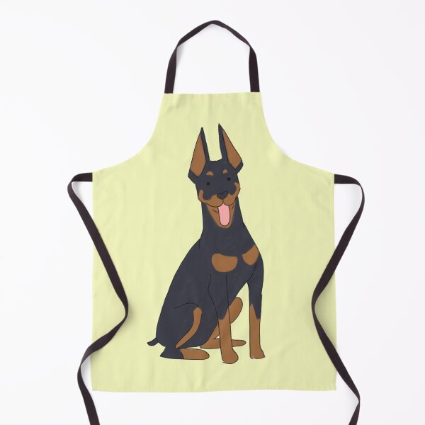 Item preview, Cute doberman dog cartoon illustration designed and sold by Yarafantasyart.