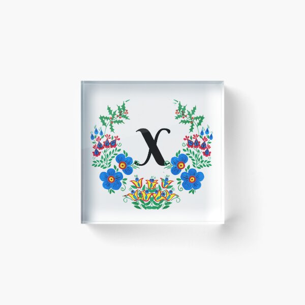 Item preview, letra X con flores designed and sold by Elyora.