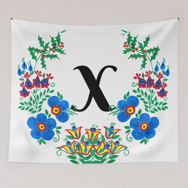 Item preview, letra X con flores designed and sold by Elyora.