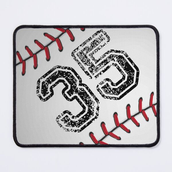 Item preview, Baseball ball number 35, thirty five designed and sold by TheCultStuff.