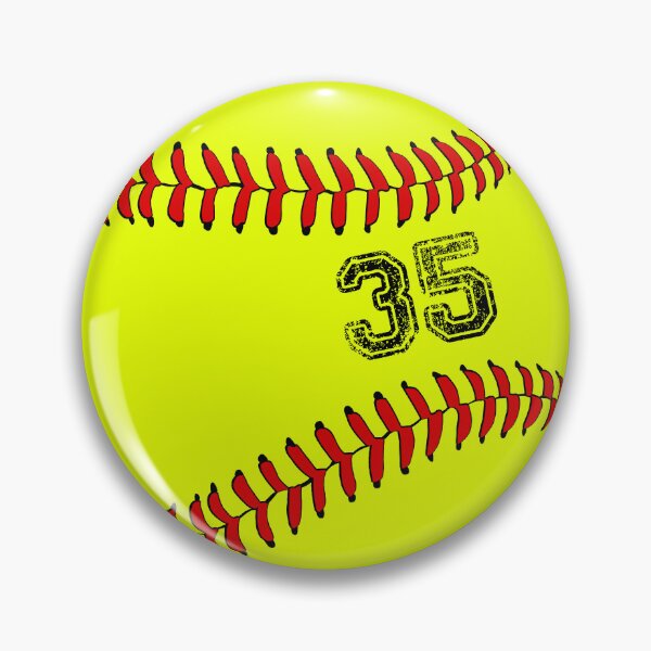 Item preview, Softball ball number 35, thirty five designed and sold by TheCultStuff.