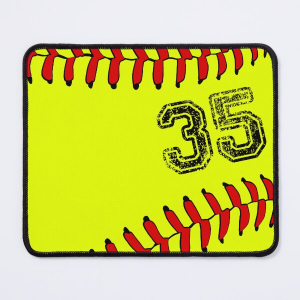 Item preview, Softball ball number 35, thirty five designed and sold by TheCultStuff.