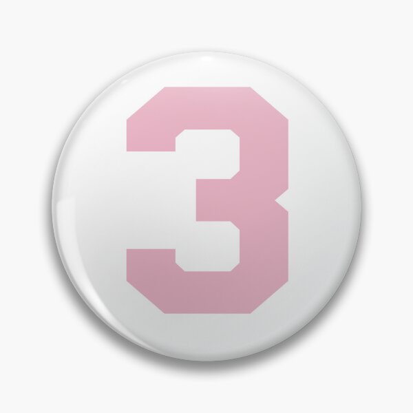 Item preview, Number 3, Pink three, Sports number 3 designed and sold by TheCultStuff.