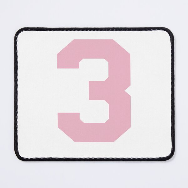 Item preview, Number 3, Pink three, Sports number 3 designed and sold by TheCultStuff.
