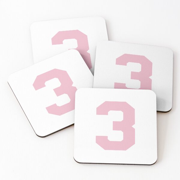 Item preview, Number 3, Pink three, Sports number 3 designed and sold by TheCultStuff.