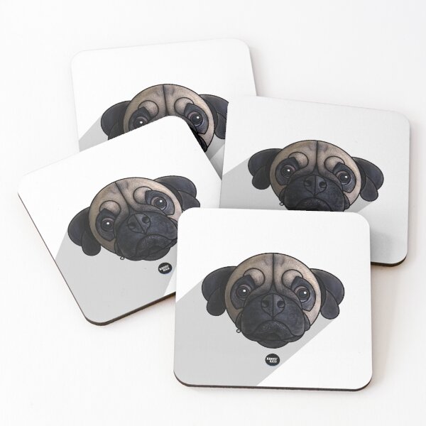 Item preview, PUG - BLANCO - Canis lupus familiaris designed and sold by Rhotorico.