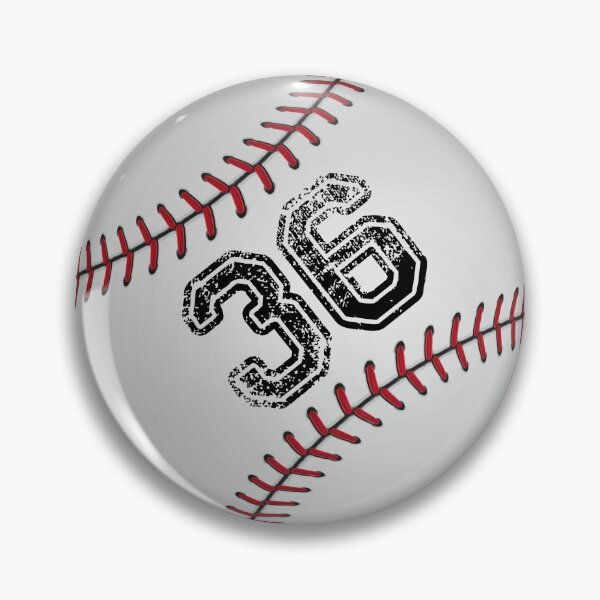 Item preview, Baseball ball number 36, thirty six designed and sold by TheCultStuff.
